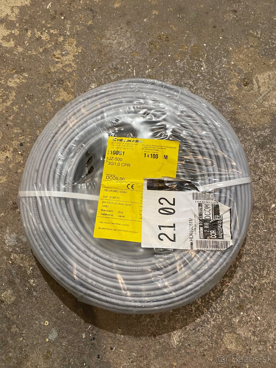 Kábel JZ-500 3G1,0 CPR