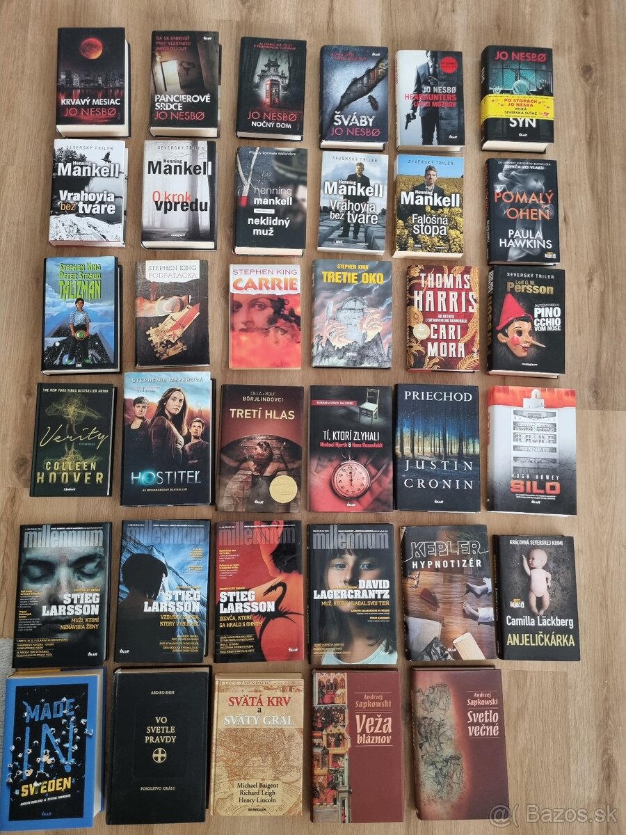 Detektívky - Nesbo, Mankell, King a iní