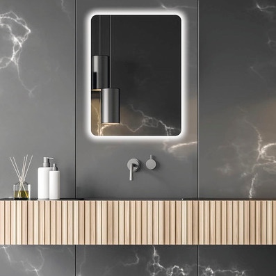 2ks LED zrkadlo do kupelne s integrovanym osvetlenim (45x75)