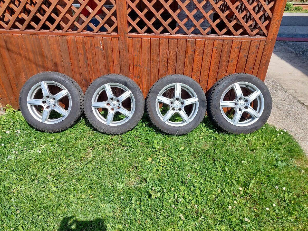 Disky 6.5" x 16" 5x114.3 ET 48 s pneumatikami 205/55 R16
