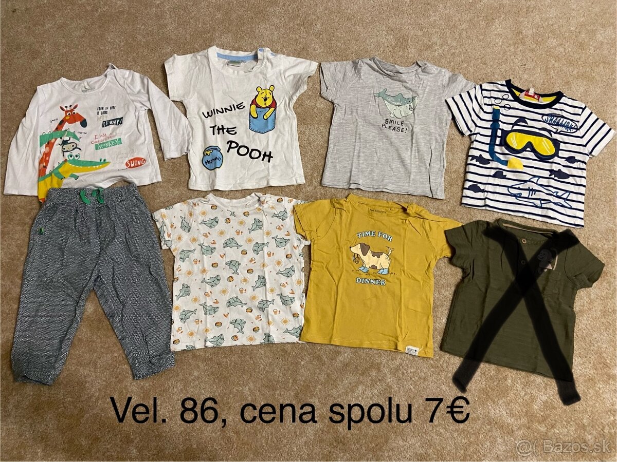 Velky balik oblecenia vel. 86 letne aj jesenne veci