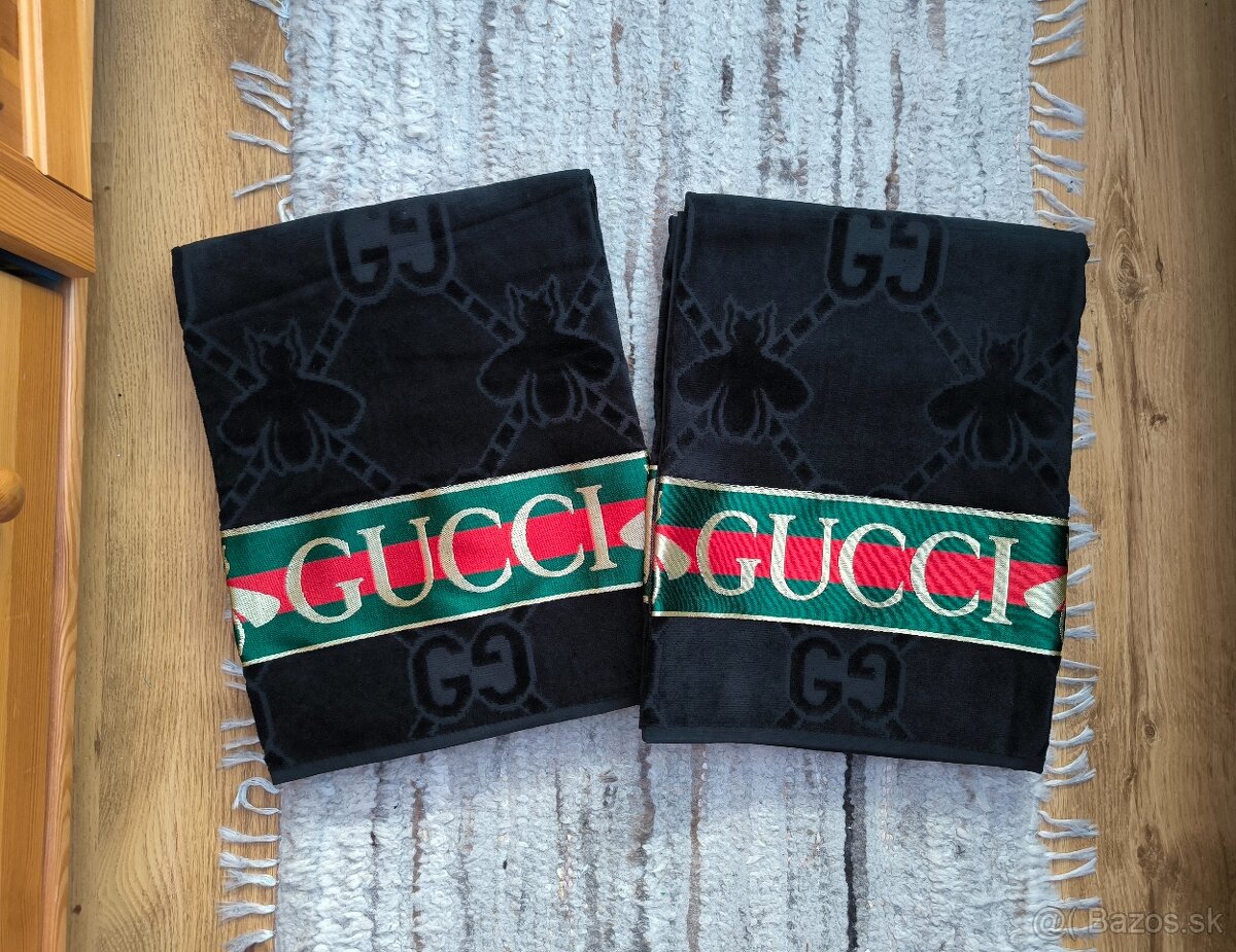 Luxusná osuška Gucci - čierna