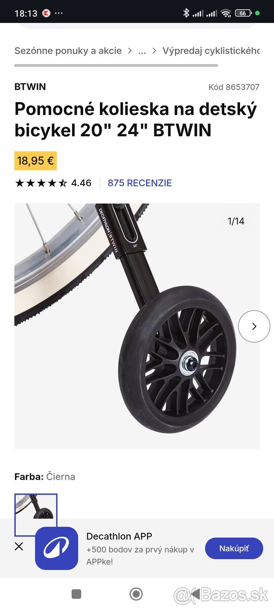 Predám pomocné kolieska