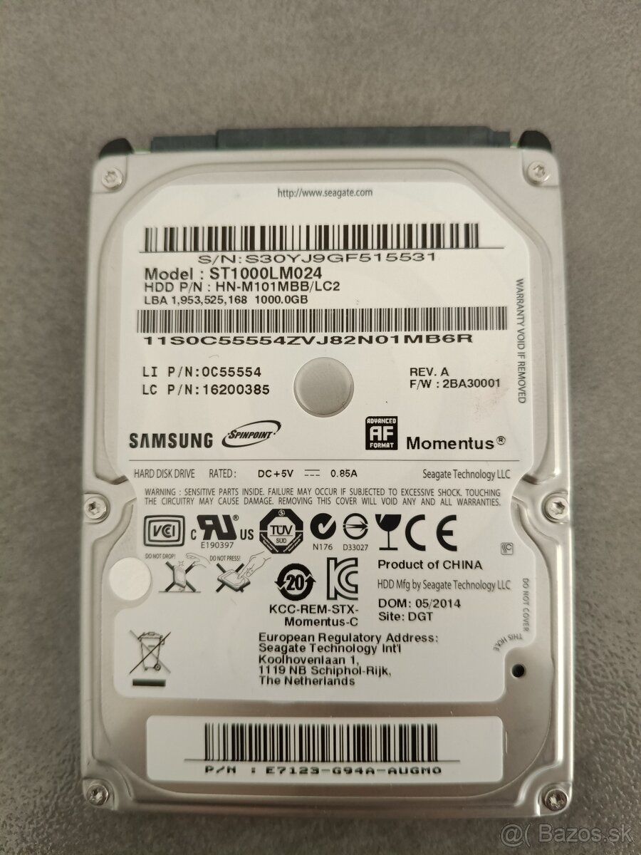 seagate momentus spinpoint m8 1tb st1000lm024