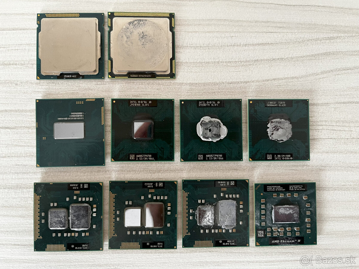 INTEL + AMD CPU procesory pre PC a noteboky