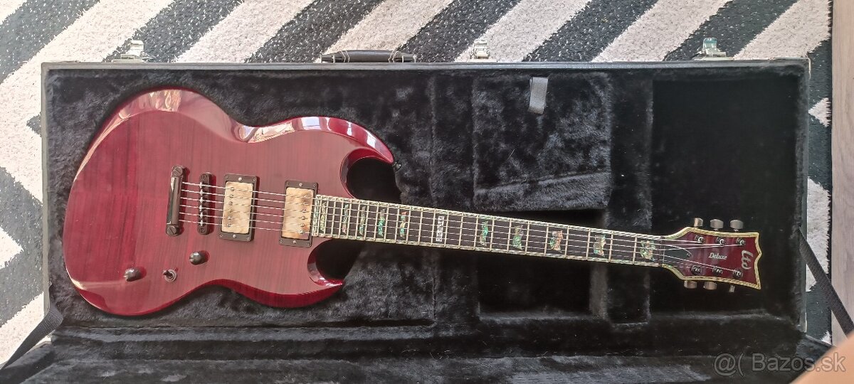 Predám elektrickú gitaru ESP LTD VIPER 1000 See Thru Cherry