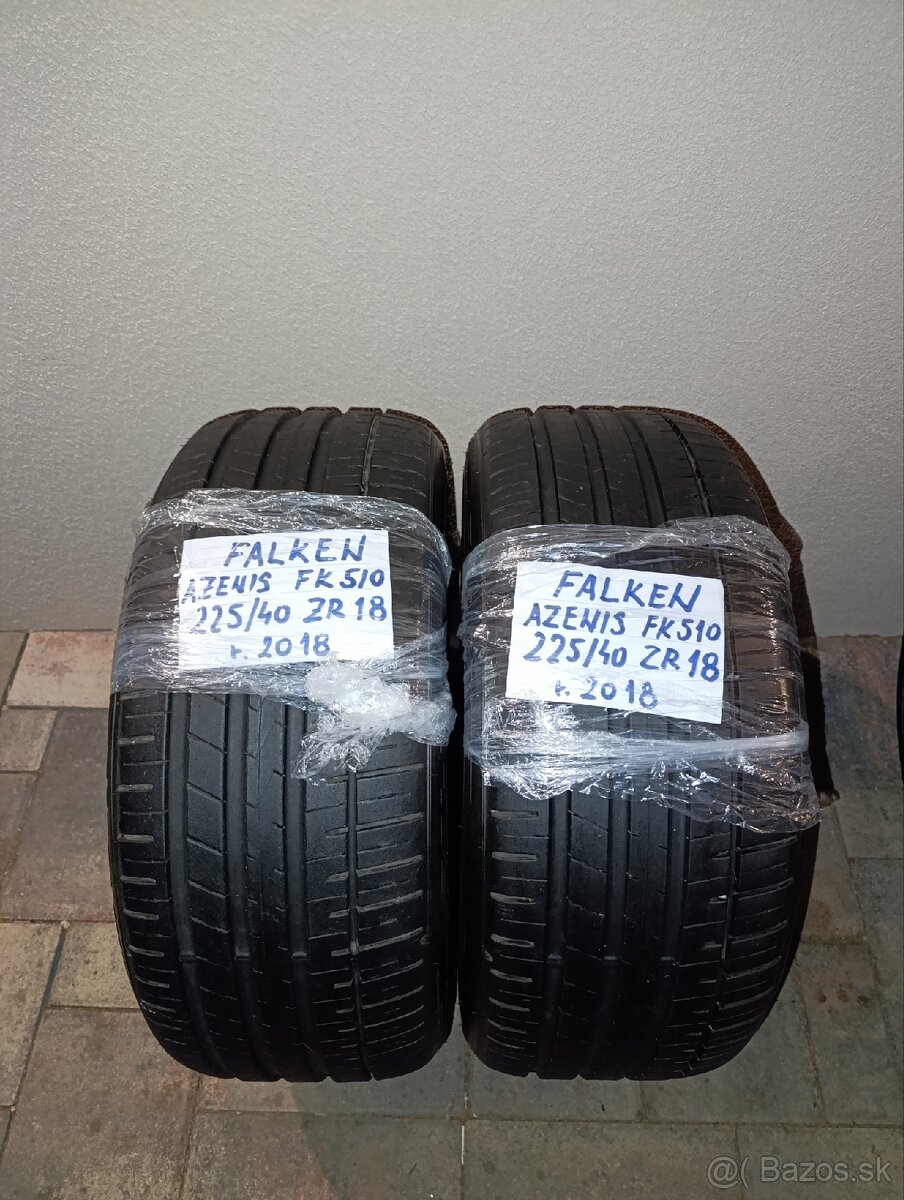 2ks Letné pneumatiky 225/40 R18 FALKEN