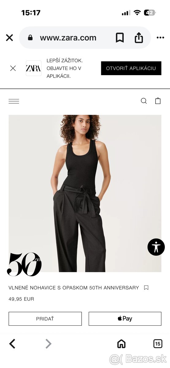 Predaaam dámske nohavice zara