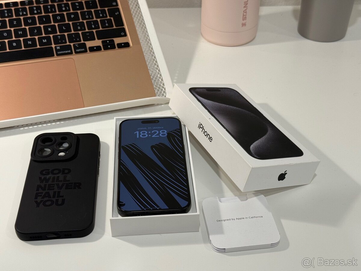 Iphone 15 PRO 256GB AKO NOVY BLACK TITANIUM