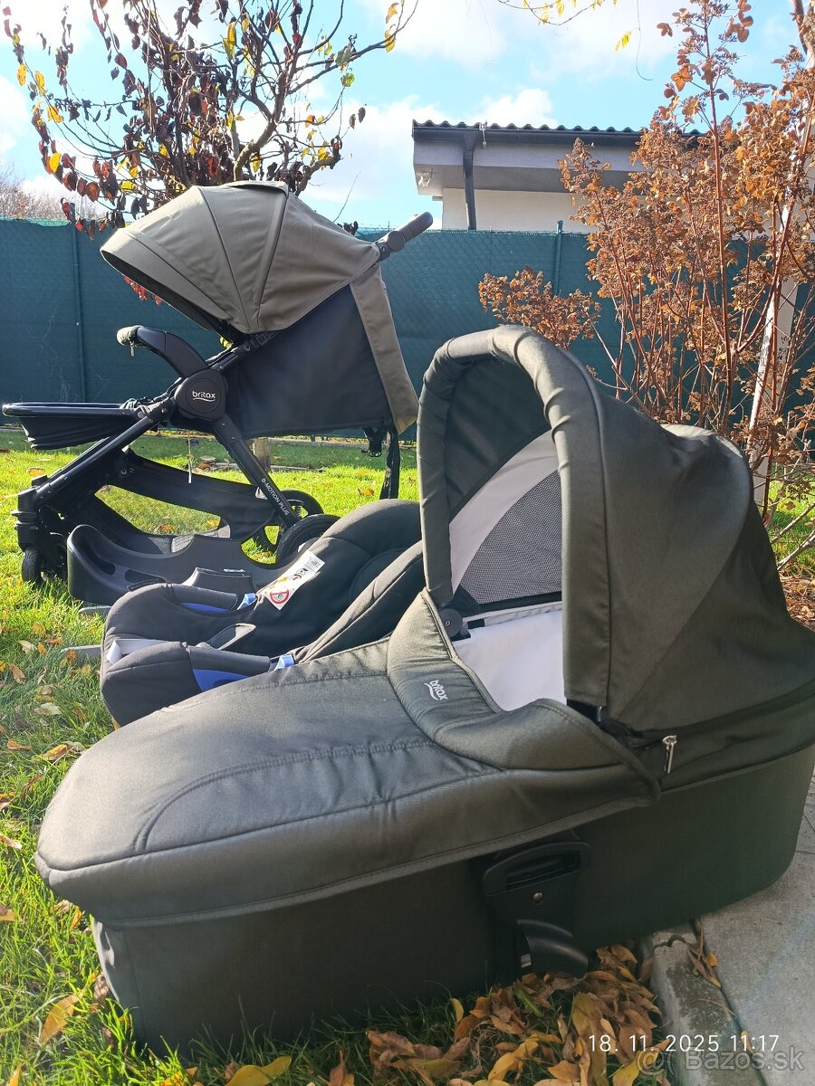 Predávam Trojkombinaciu kočíku Britax Römer B motion plus