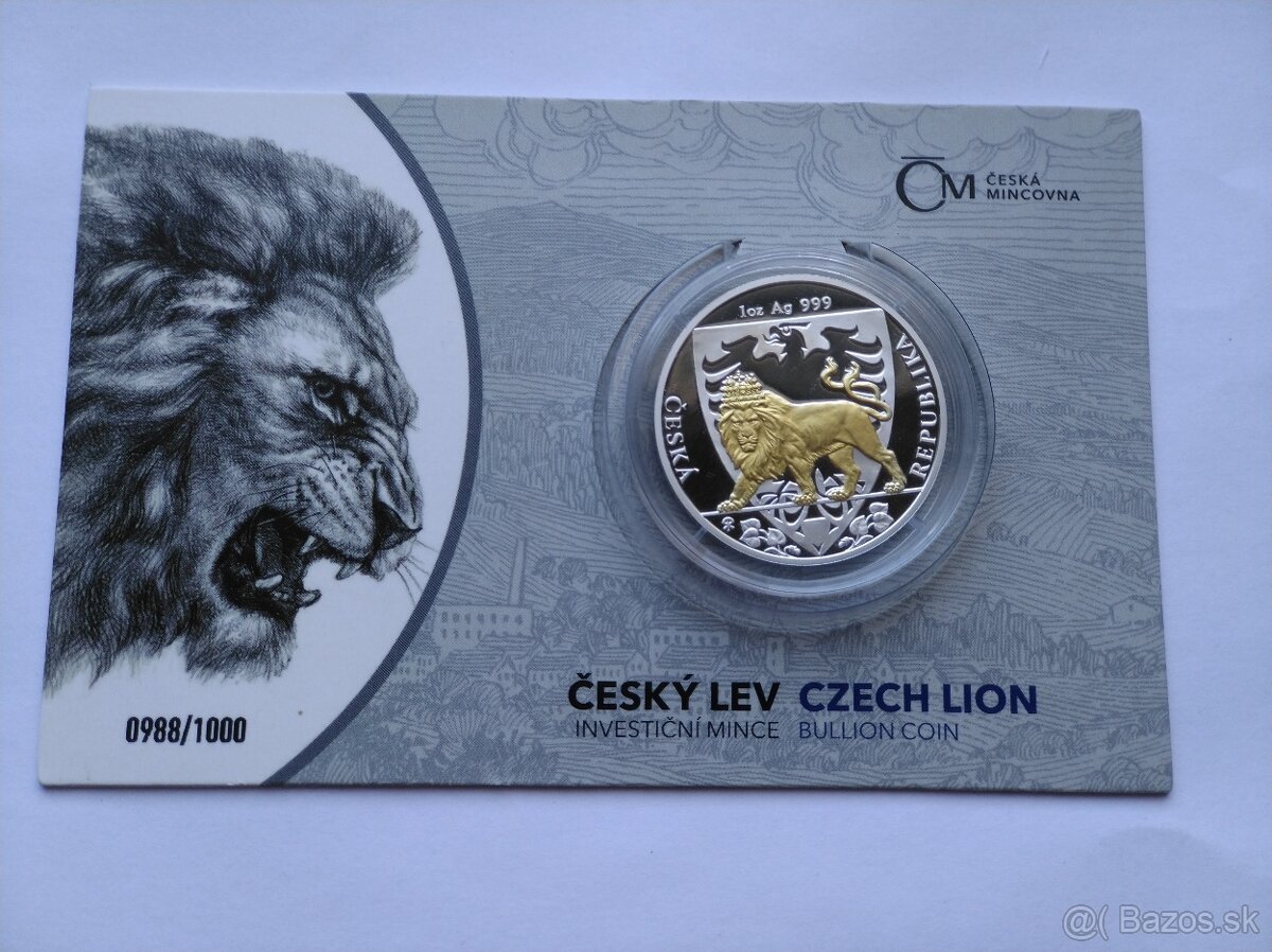 Česky lev 2020 Ag select Au