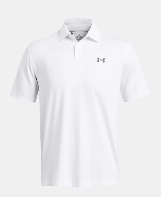 biele tričko / polo Under Armour