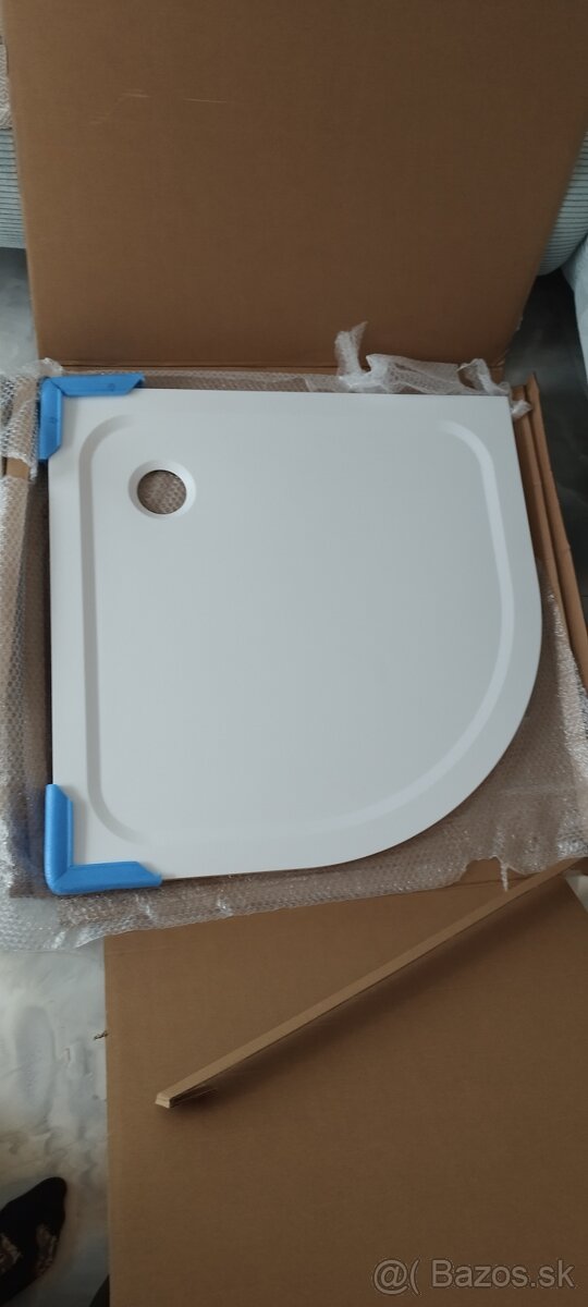 Sprchová vanička Elipso Pro Chrome 90×90 Polkruhova