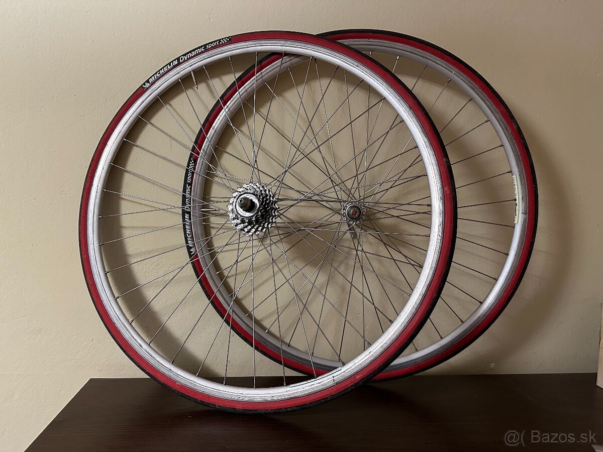 Shimano 600 TRICOLOUR / Bayer set kolies 28