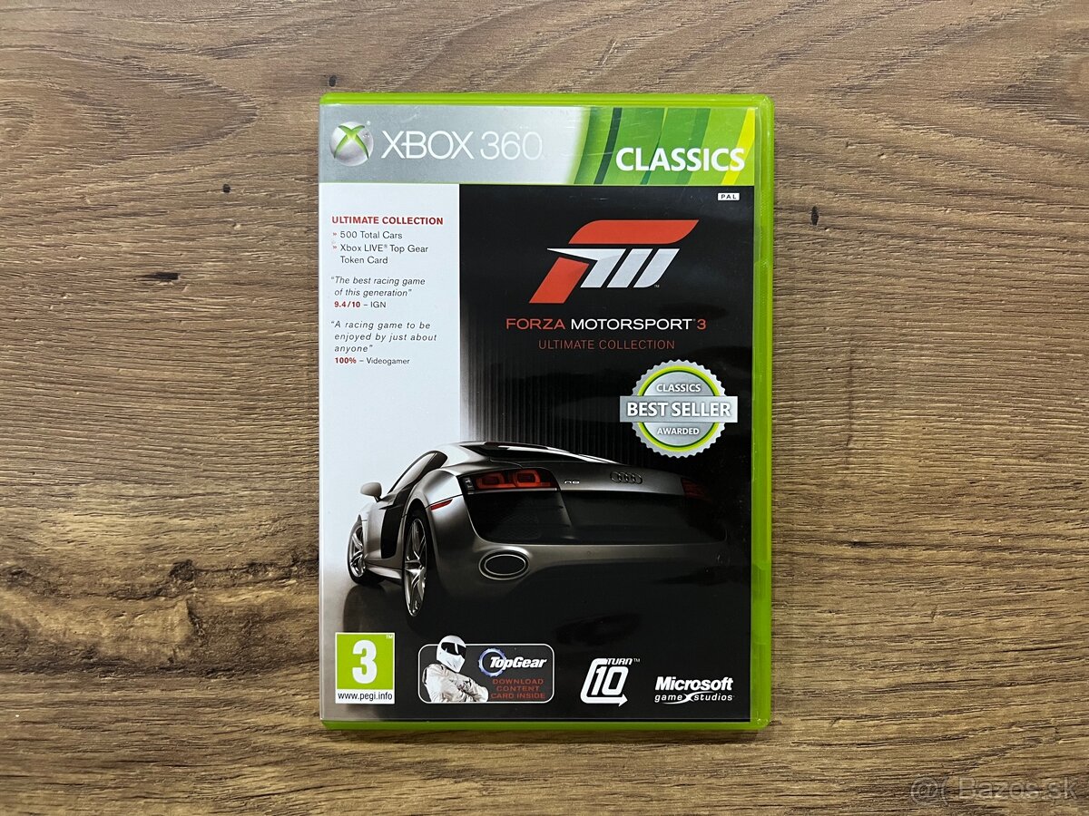 Forza Motorsport 3 Ultimate Collection CZ na Xbox 360