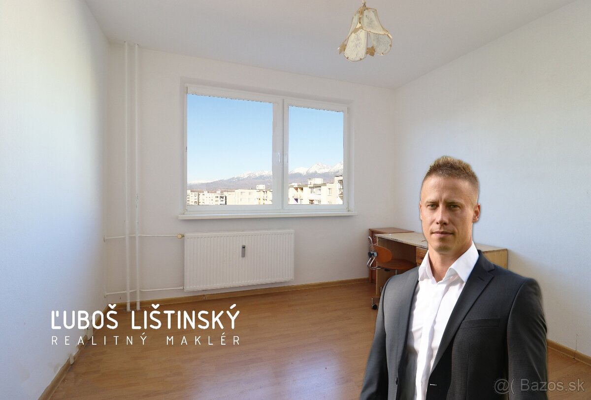 PREDAJ 3-izb. byt s balkónom, ul. Rastislavova, Poprad