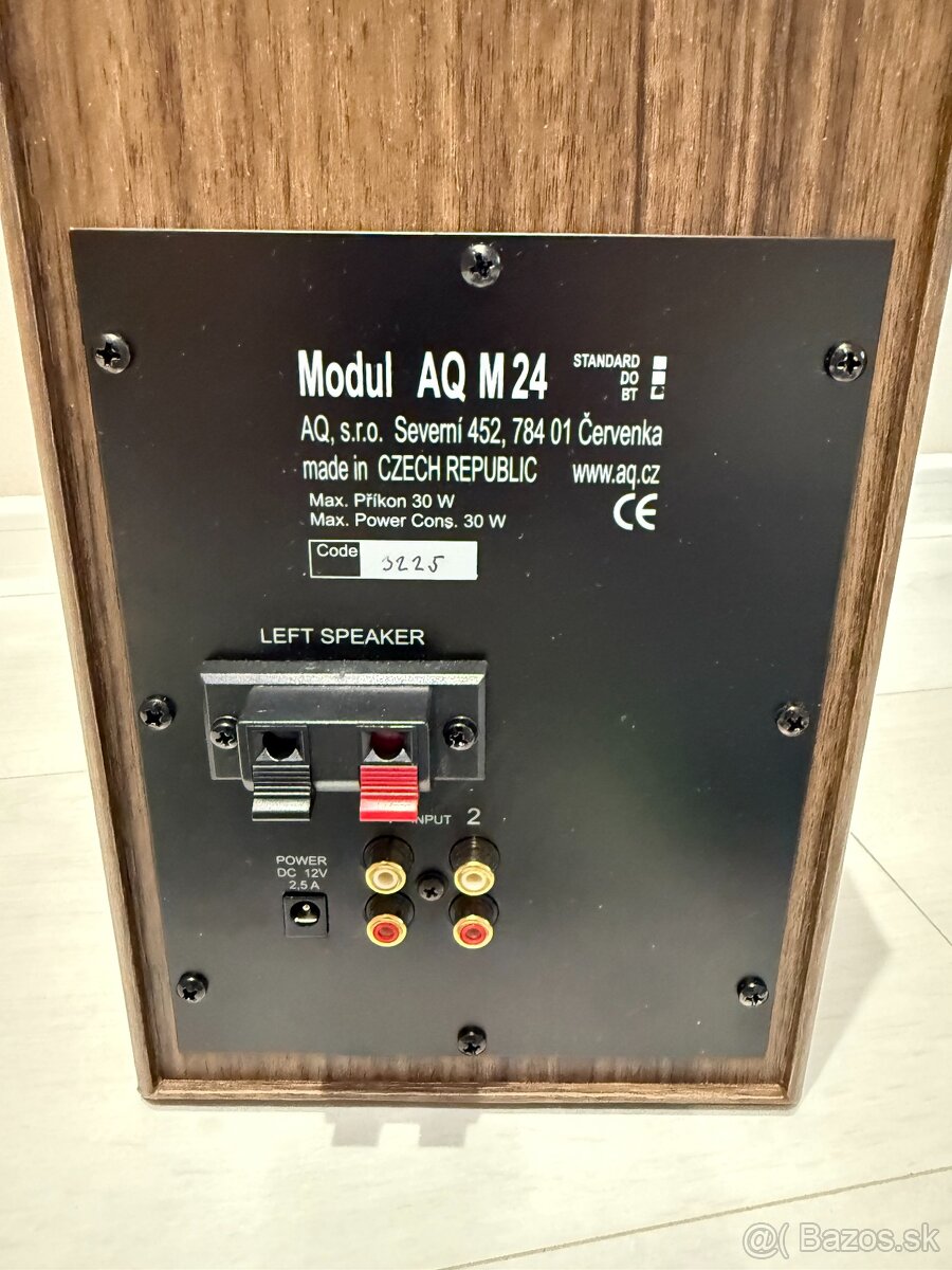 reprosústva AQ M24 BT v orechovom prevedení pre náročných