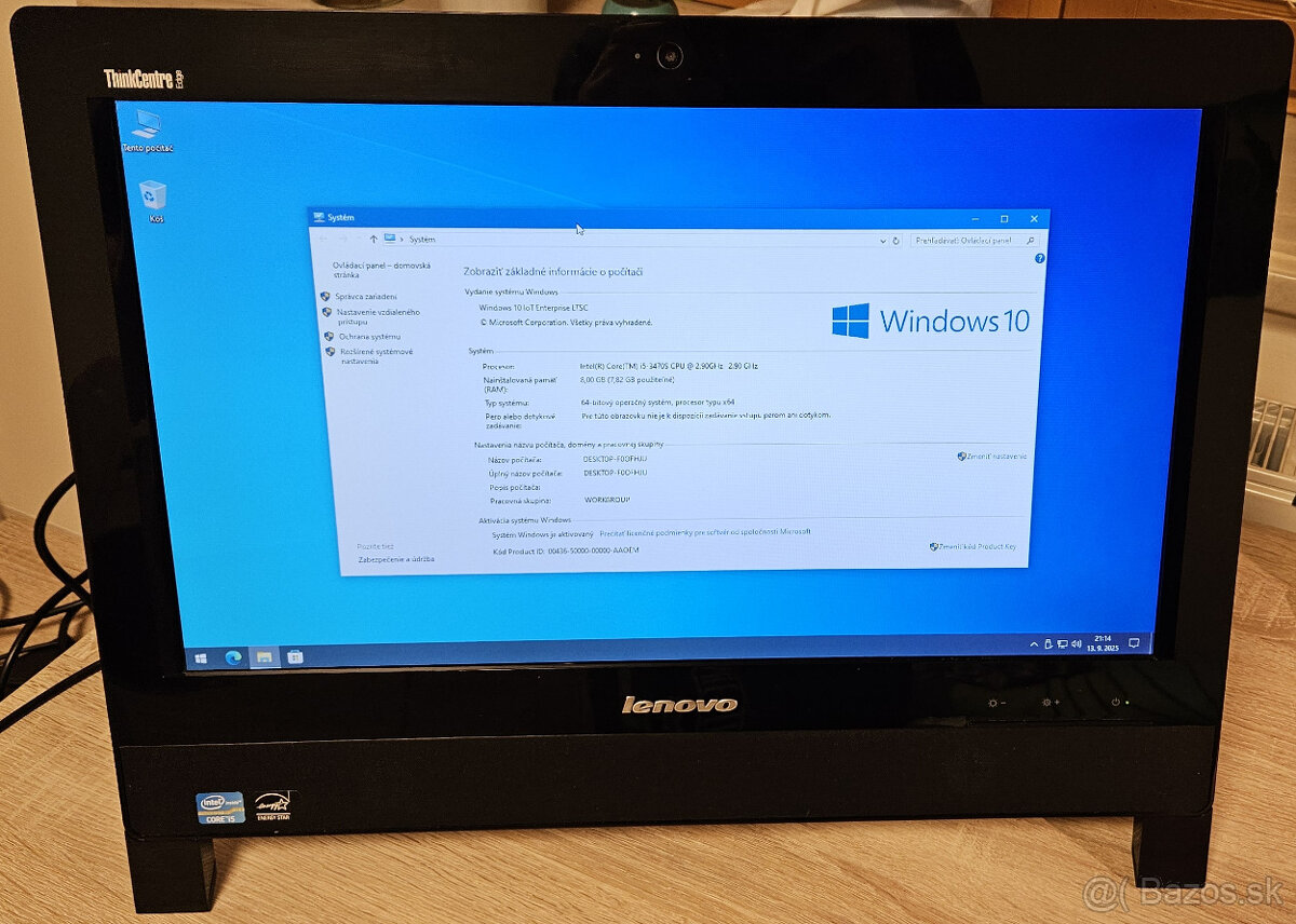 Lenovo Thinkcentre Edge 72z all-in-one PC