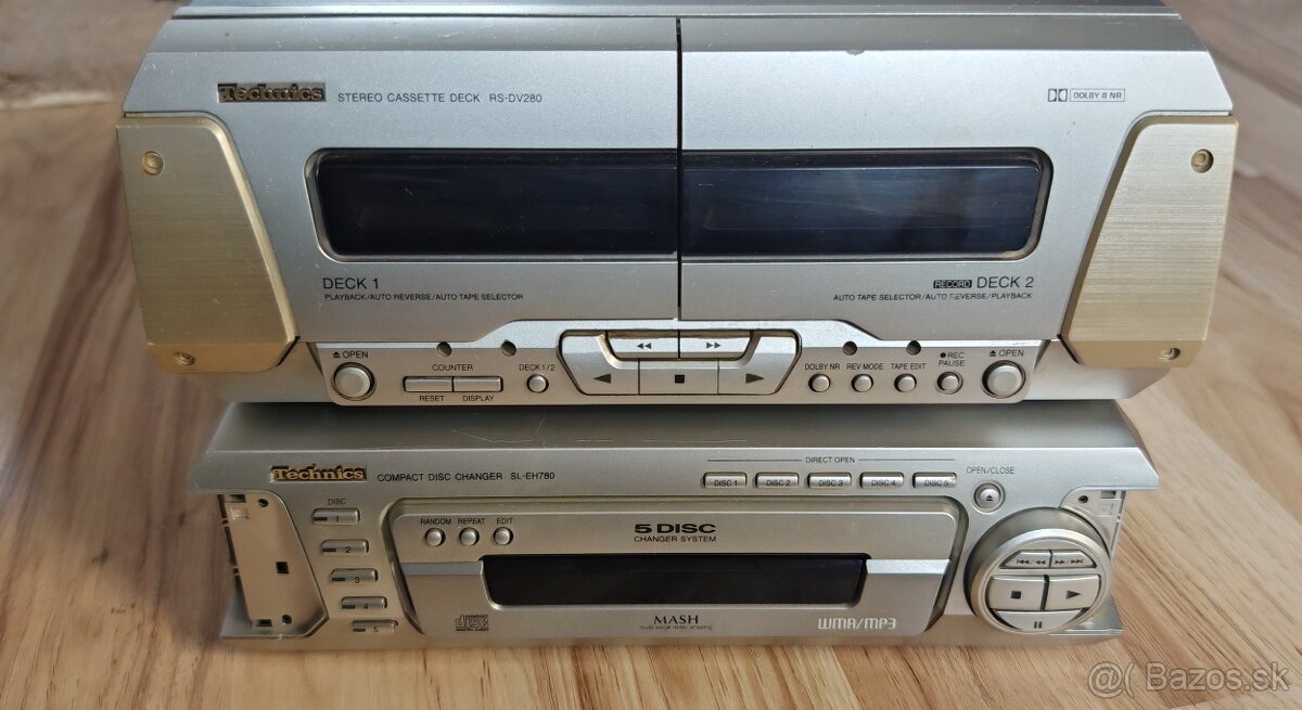 TECHNICS CD CHANGER SL-EH780 a CASSETTE DECK RS-DV280