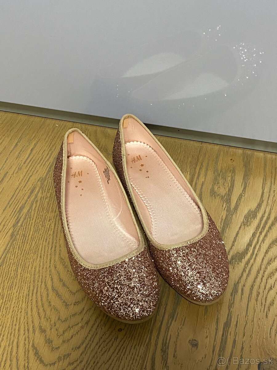 Trblietavé balerínky, veľkosť 38