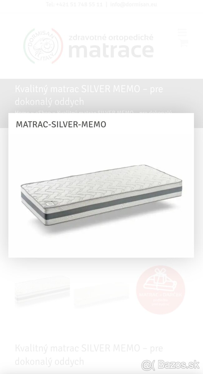 Na predaj: Kvalitný matrac od slovenského výrobcu