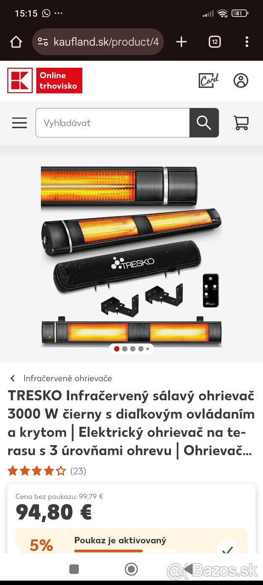 Infračervený ohrievač