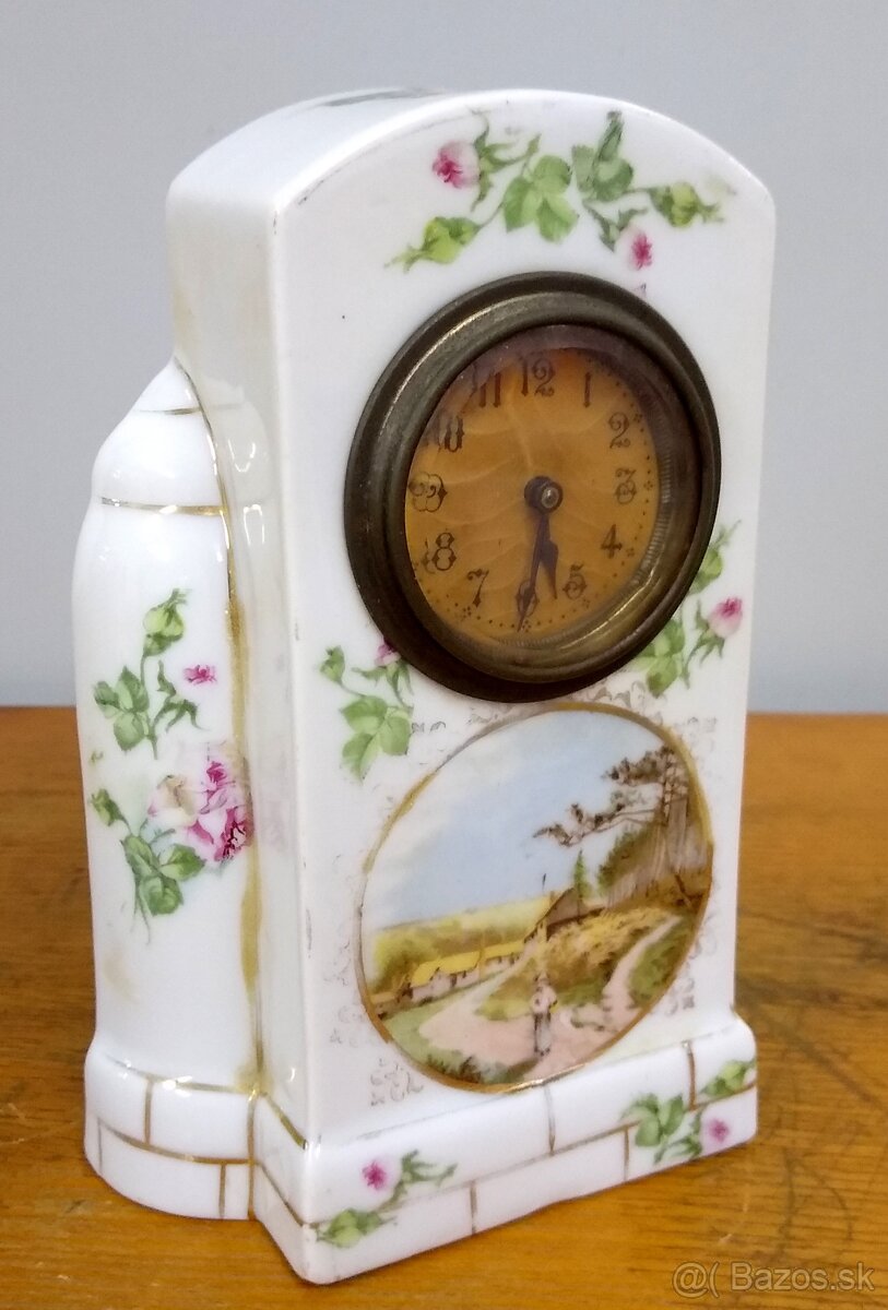 Funkčné porcelánové stolové hodiny