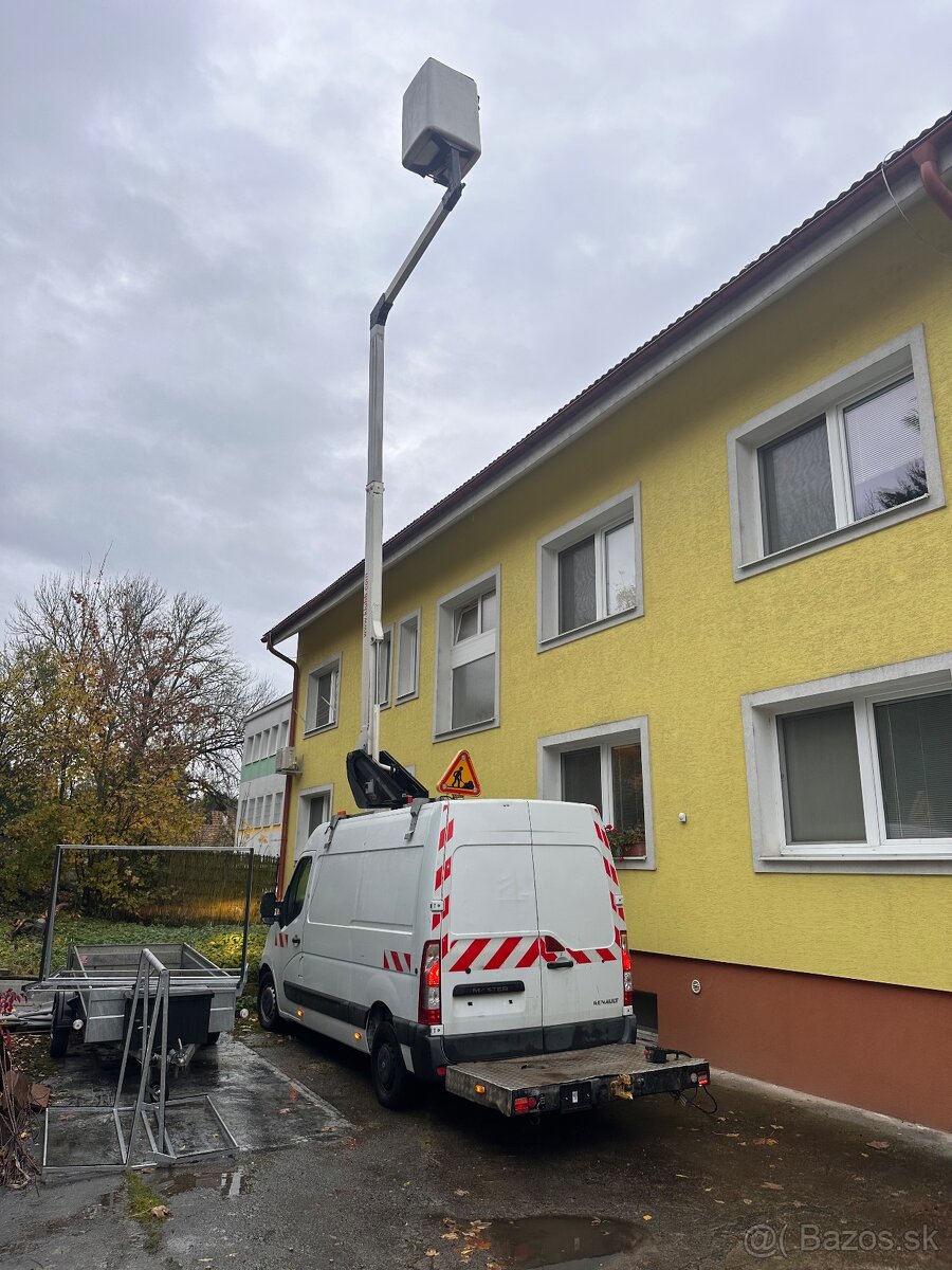 Autoplošina Renault Master, pracovná plošina