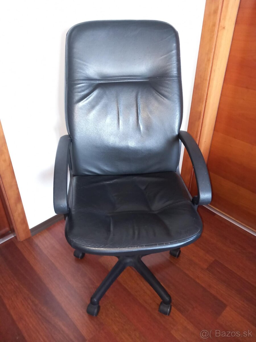 ✅ KANCELÁRSKE KRESLO - KOŽENÉ ✅