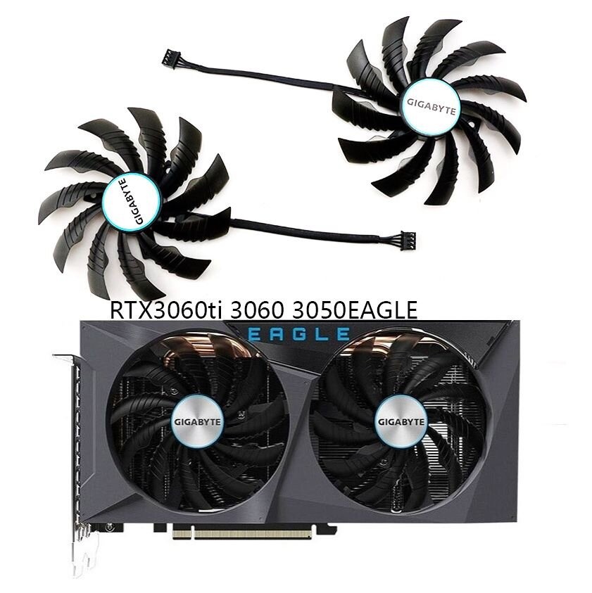 Nové ventilátory GIGABYTE EAGLE RTX 3060,3060ti,3050 - 2ks