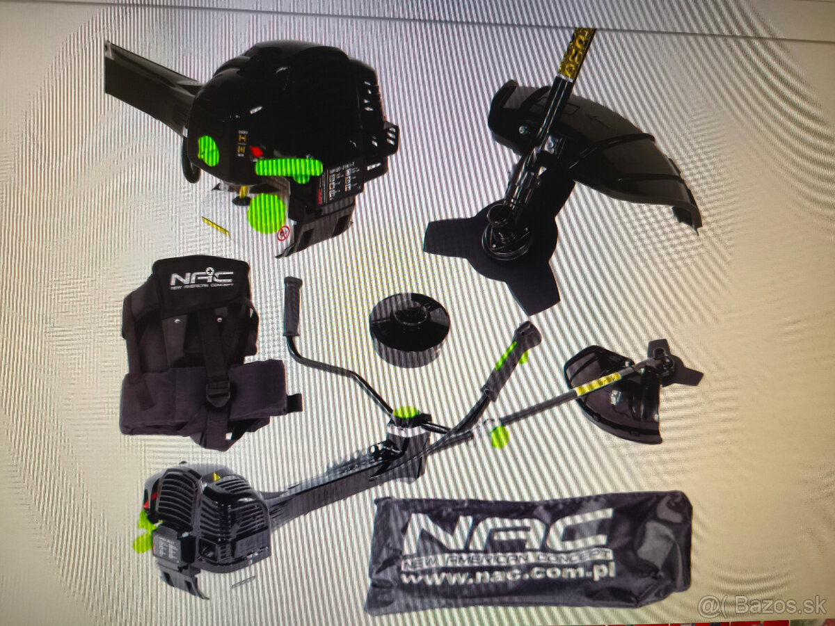 NAC BP620 BENZÍNOVÝ KROVINOREZ 2V1 2,6KW 62CC HLAVOVÝ KOTÚČ