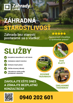 🌿 Kompletná záhradná starostlivosť – kosenie, siatie, revit