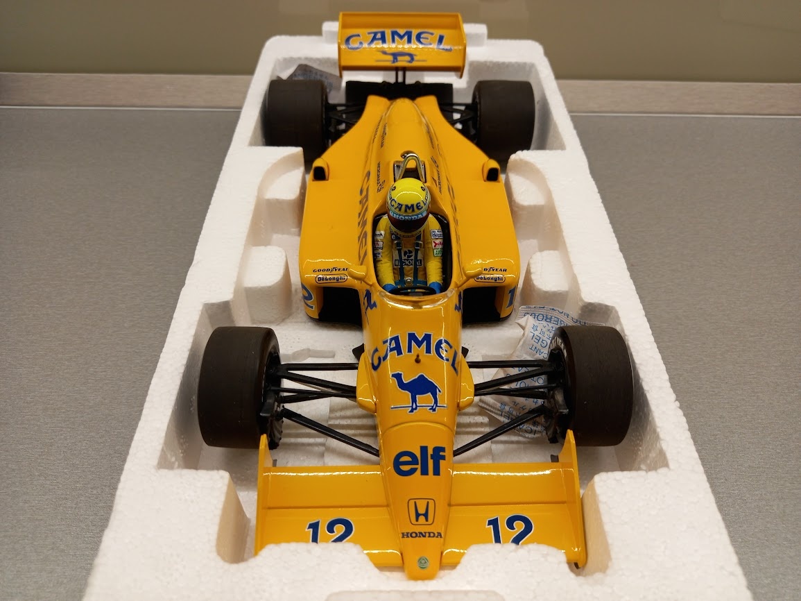 F1 LOTUS HONDA 99T MONACO 1987 AYRTON SENNA MINICHAMPS 1:18