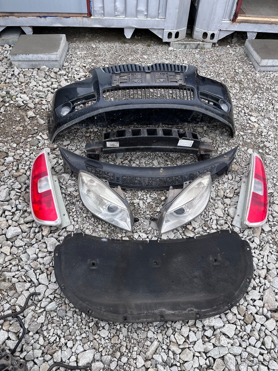 Škoda Fabia 2,Roomster naraznik,svetla,stena,chladiče,spätne