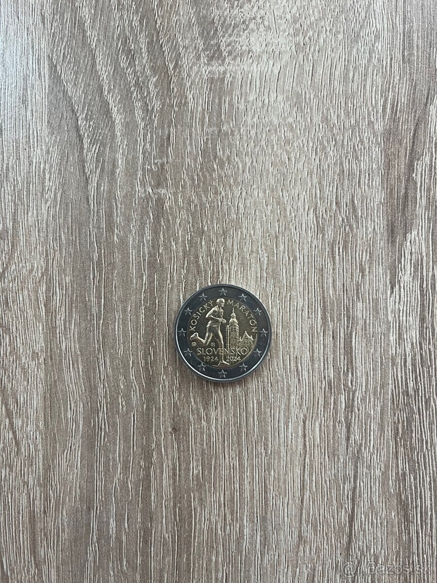 Košický maratón 2€ pamätná minca