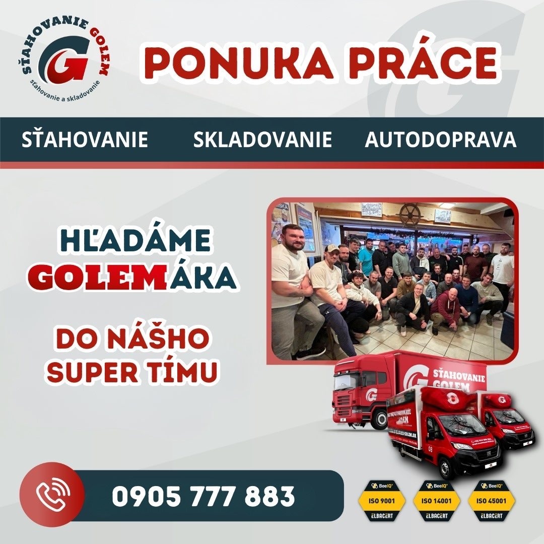 Golemáci hľadajú posily 🚚