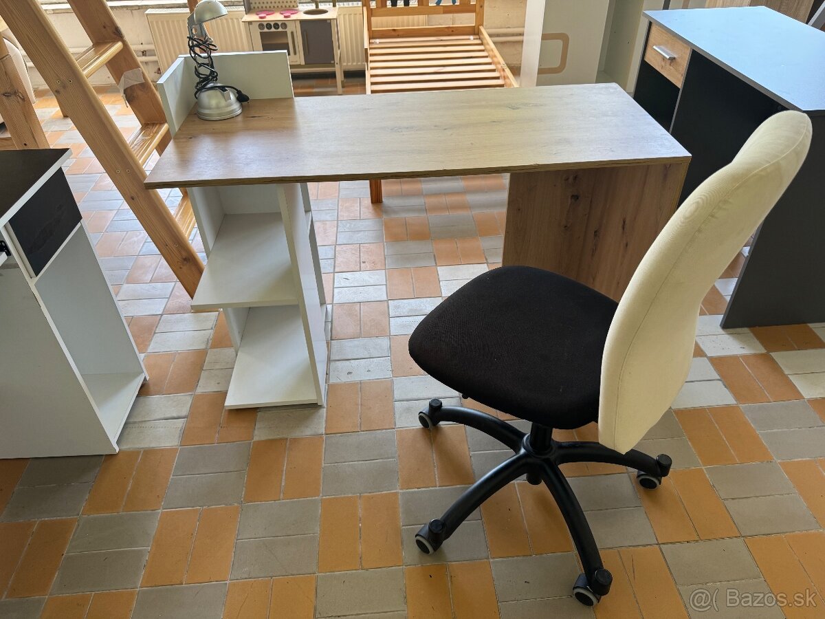 Písací stôl + otočná stolička