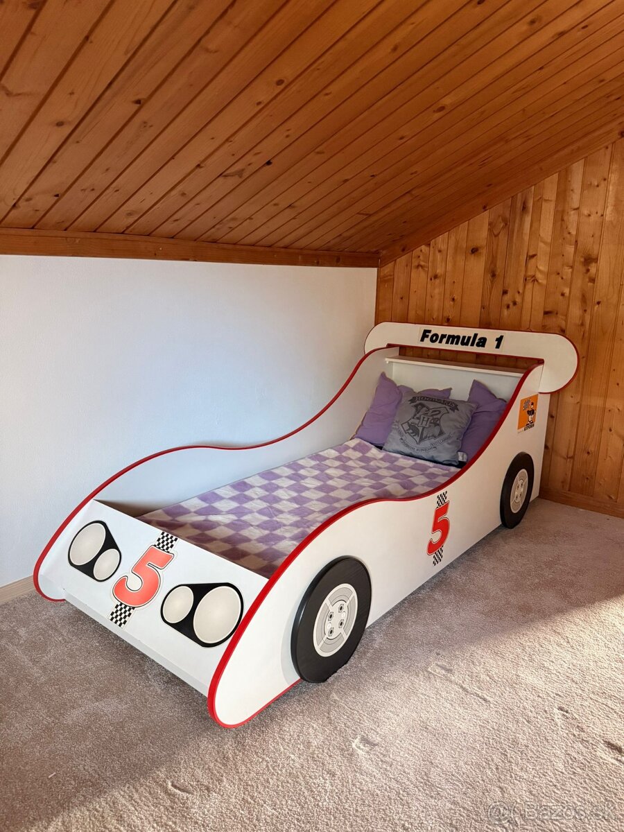 Formula 1 detská posteľ 205x112