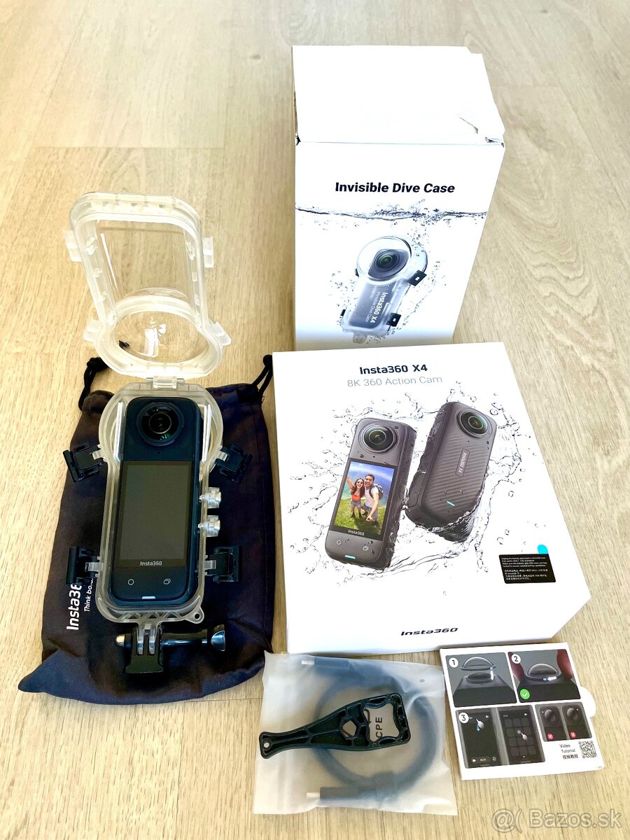 INSTA360 X4 + INVISIBLE DIVE CASE X4