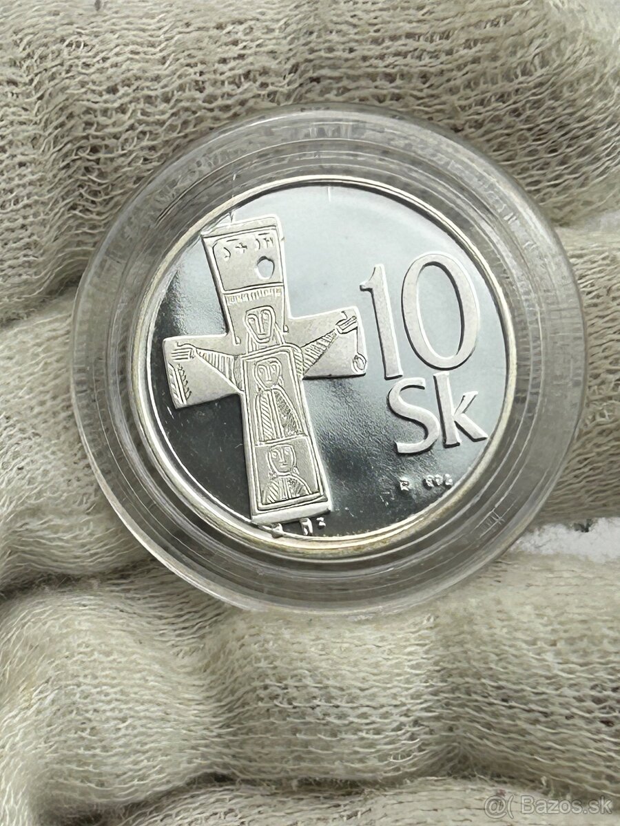 10 sk 1993 Ag 925 číslovaná NBS minca