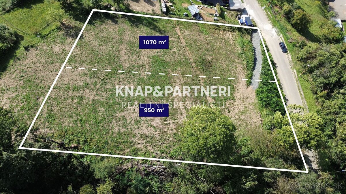 STAVEBNÝ POZEMOK, 950M2, HANUŠOVCE NAD TOPĽOU