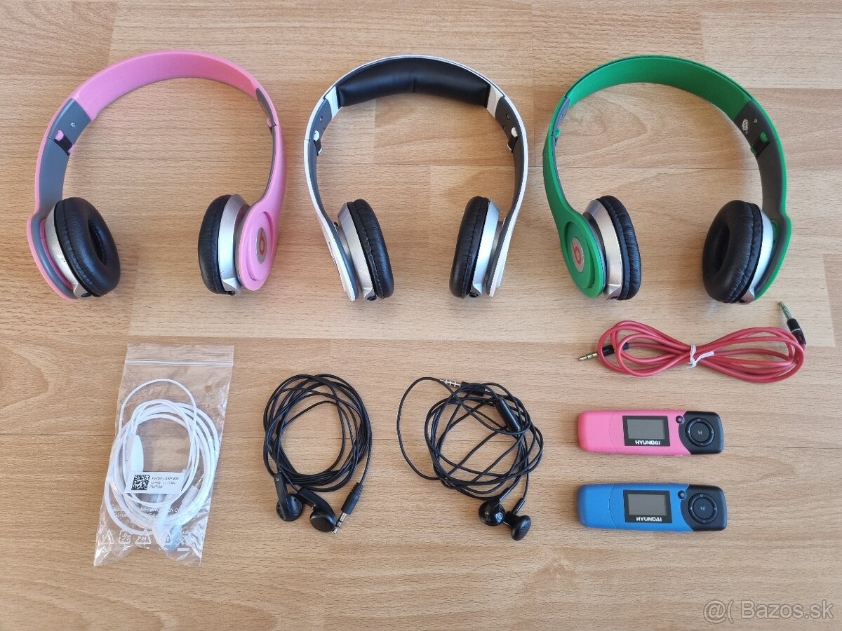 Slúchadlá na uši aj do uší + MP3 prehrávače