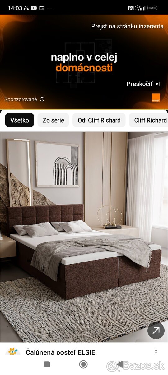 Manželská posteľ 160x200