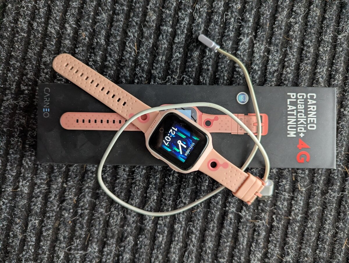 Detske hodinky Carneo GuardKid+ 4G Platinum pink