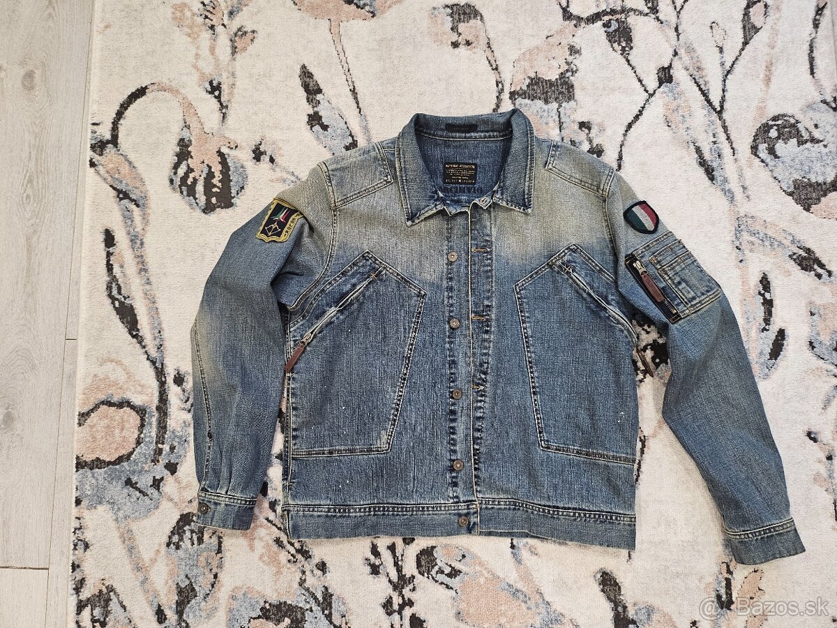 Pánska riflová bunda Aeronautica Militare