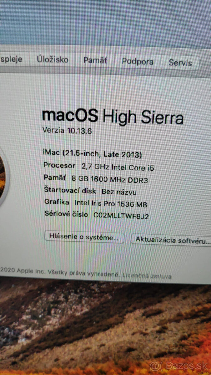 iMac 21.5" A1418 late 2013 (EMC 2638) 240GB SSD