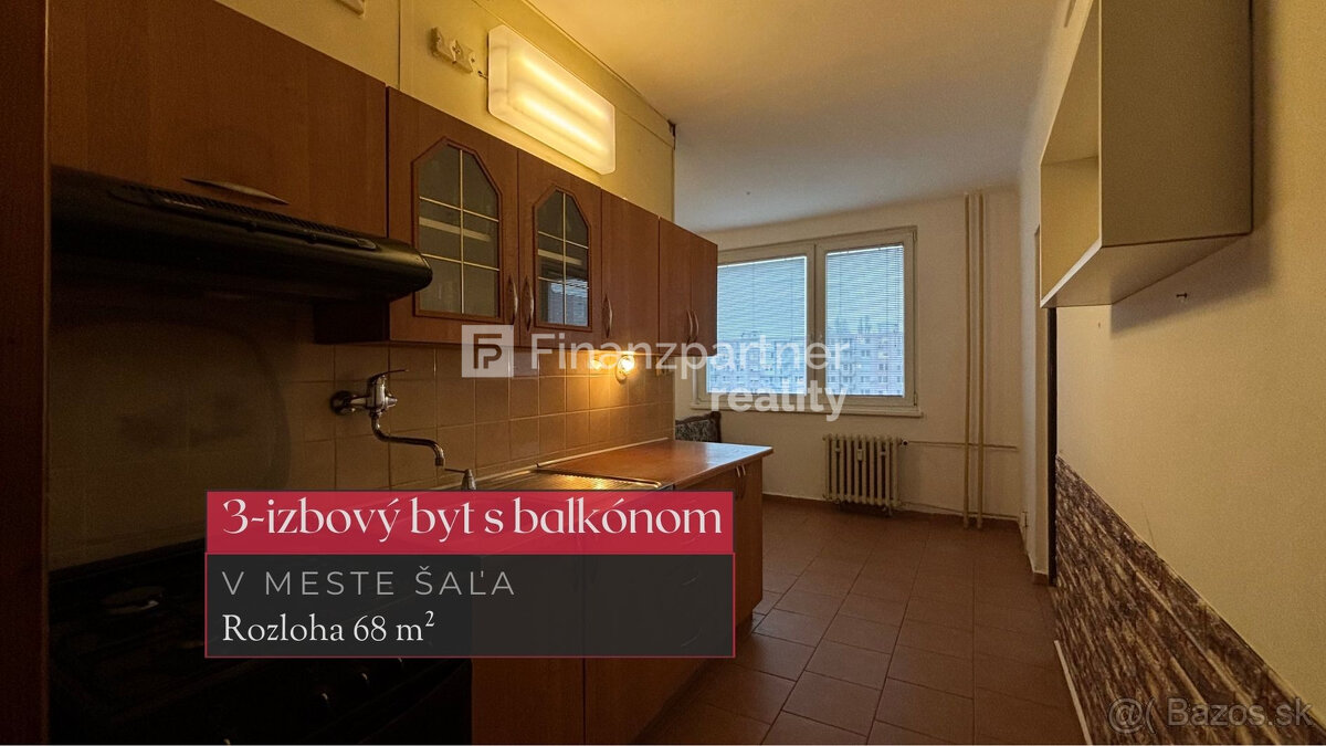 3 izbový byt 68 m², v meste Šaľa + 3D