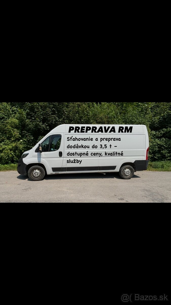 Spoľahlivá preprava dodávkou do 3,5 tony-rýchlo a bezpečne
