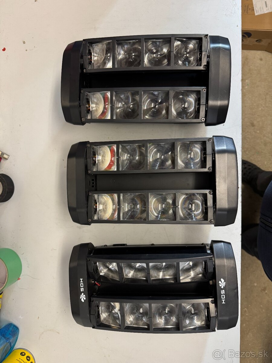 Predám Mini Spider 8x 3 W RGBW, DMX512
