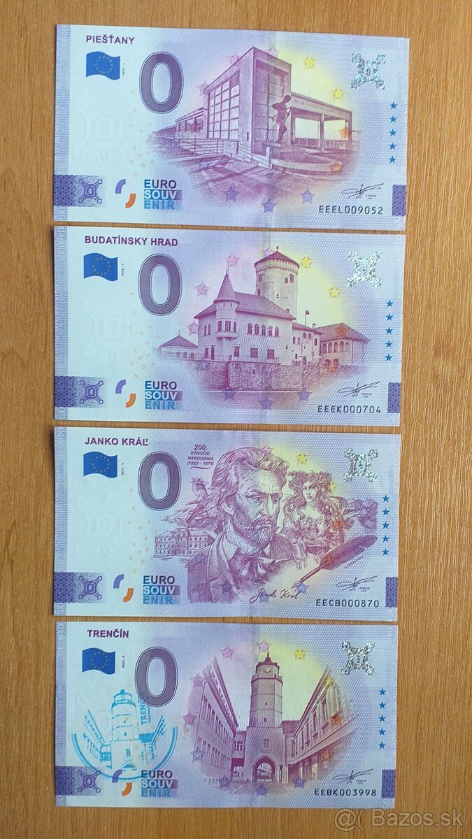 0 euro bankovka, 0 euro souvenir, 0€ bankovka 4